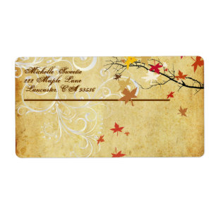 PixDezines Maple Branch Etiket