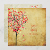 PixDezines  MAPLE TREE/RED+PINK Kaart (Voorkant / Achterkant)