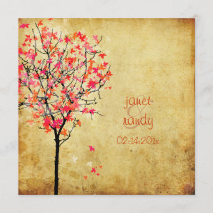 PixDezines  MAPLE TREE/RED+PINK Kaart