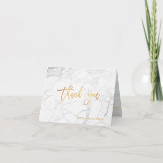 PixDezines Marble+Fancy Scripts danken u Bedankkaart