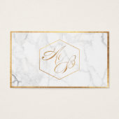 PixDezines Marble+Faux Gold Élégant Script /Cadeau (Devant)