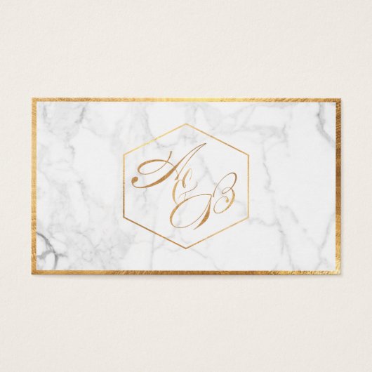PixDezines Marble+Faux Gold Élégant Script /Cadeau (Devant)