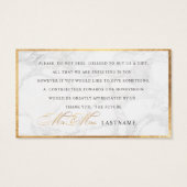 PixDezines Marble+Faux Gold Élégant Script /Cadeau (Dos)