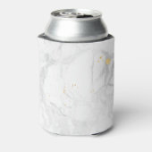 PixDezines Marble+Faux Gold nieuwe Mrs Blikjeskoeler (Blikje Achterkant)