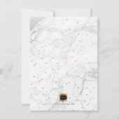 PixDezines Marble Faux Roos Gold 2017 Afstuderen Kaart (Achterkant)