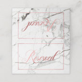 PixDezines Marble+Faux Roos Gold Reserved Sign (Buitenkant ongevouwen)