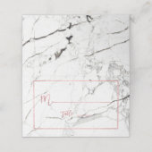 PixDezines Marble+Faux Roos Gouden Plaatskaarten (Buitenkant ongevouwen)