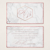 PixDezines Marble+Faux Rose Gold Script /Cadeau (Devant & derrière)