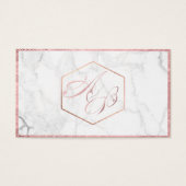 PixDezines Marble+Faux Rose Gold Script /Cadeau (Devant)