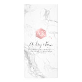 PixDezines Marbre/Faux Rose Gold Honeycomb Menu (Dos)