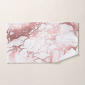 PixDezines Marbre + Veines de faux or rose (Serviette à main)