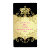 PixDezines Marie Antoinette en Oro/DIY kleur/zwart Etiket (Voorkant)