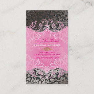 PixDezines Marie Antoinette over Pique Damask Visitekaartje