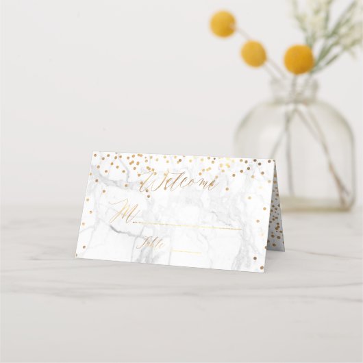 PixDezines Marmer Faux Gold Confetti (Voorkant)