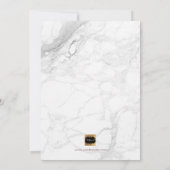 PixDezines Marmer/Faux Roos Gold/Wedding Kaart (Achterkant)