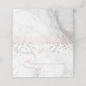 PixDezines Marmer Faux Roos Gouden Confetti (Buitenkant ongevouwen)