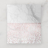 PixDezines Marmer Faux Roos Gouden Confetti (Binnenkant ongevouwen)