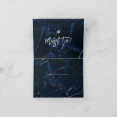 PixDezines Mazel Tov, Blue Marble+ Platinum Script Kaart (Binnen)