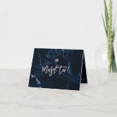 PixDezines Mazel Tov, Marble+ Blush Pink Script Kaart (Voorkant)