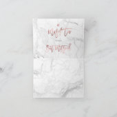 PixDezines Mazel Tov, Marble+Faux Rose Gold Kaart (Binnen)