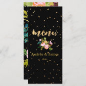 PixDezines menu florale waterverf/ranunculus (Voorkant / Achterkant)