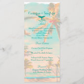 PixDezines menu Plage hawaii vintage/turquoise (Dos)