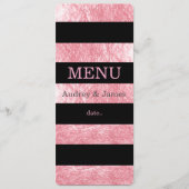 PixDezines menu rayures noires/fraise rose (Devant)