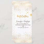 PixDezines menu verblind gouden spikkels/DIY achte (Voorkant / Achterkant)