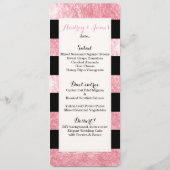 PixDezines menu zwarte strepen/roze aardbei (Achterkant)