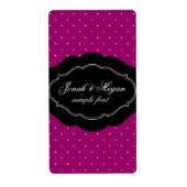 PixDezines Mini Stippen/wit/DIY achtergrond kleur! Etiket (Voorkant)