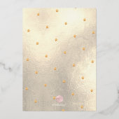 PixDezines minimalistische DIY Bar Mitzvah Folie Uitnodiging (Achterkant)