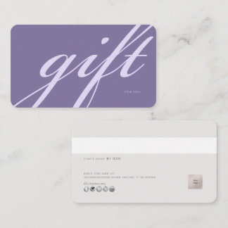 PixDezines Minimalistische E-cadeaubon DIY kleur P Visitekaartje