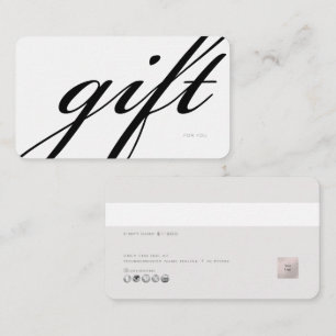 PixDezines Minimalistische E-Cadeaubon DIY kleur Visitekaartje