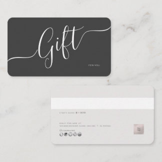 PixDezines Minimalistische E-Cadeaubon Visitekaartje