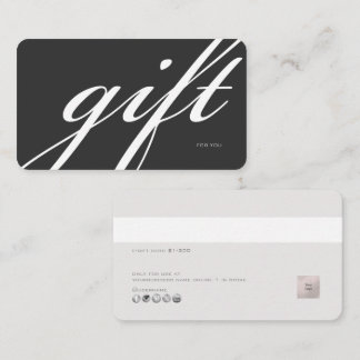 PixDezines Minimalistische E-cadeaukaart DIY kleur Visitekaartje