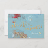 PixDezines Mitzvah Celebration ✡ Galaxy Abstract R RSVP Kaartje (Voorkant)