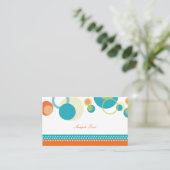 PixDezines Mod Bubles/mitzvah cartes de place/turq (Debout devant)