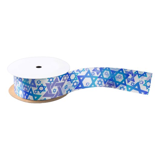 PixDezines Mod Star van David, Blue, Hanukkah Lint (Spoel)