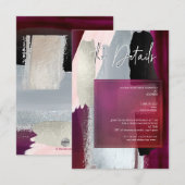 PixDezines Moderne aquarelle Dahlia Détails Cartes (Devant / Derrière)