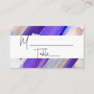 PixDezines Moderne Aquarelle violet Cartes de Plac