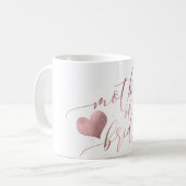 PixDezines Moeder van de Bruid/Onechte Roze Gouden Koffiemok (Voorkant links)