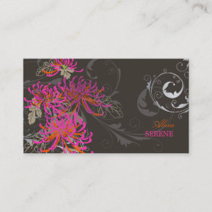 PixDezines moeders+krullen/diy kleuren Visitekaartje