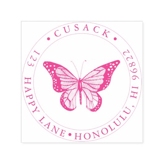 PixDezines Monarchvlinder Zelfinktende Stempel (Design)