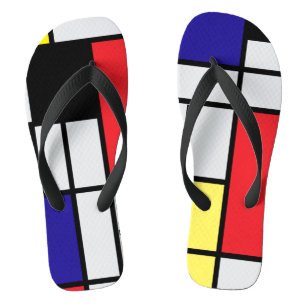 PixDezines mondrian Teenslippers