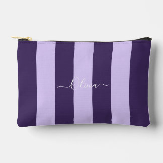 PixDezines Monogram Cabana Streep Paars Lila Etui