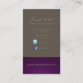 PixDezines Monogram Carte de visite en couleurs ré (Dos)