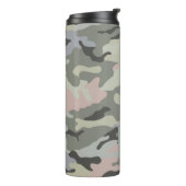 PixDezines Monogram Militair Camouflage Thermosbeker (Gedraaid links)