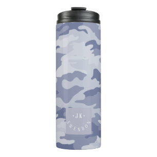 PixDezines Monogram Militair Camouflage Thermosbeker
