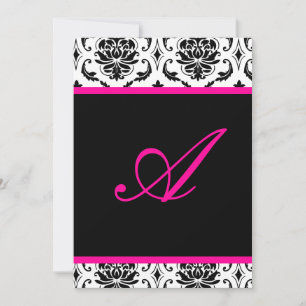 PixDezines monogram vendome damask/DIY color+fonts Kaart