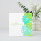 PixDezines Monstera Foliage/DIY-kleur Kaart (Staand voorkant)